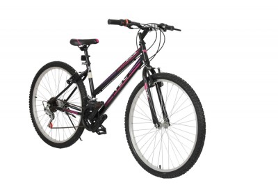 Bicicleta MTB TEC Eros, culoare negru/roz/mov, roata 26&amp;quot;, cadru din otel Cod:252625000308 foto
