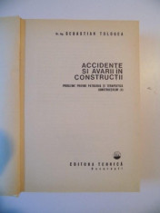 ACCIDENTE SI AVARII IN CONSTRUCTII de SEBASTIAN TOLOGEA , 1980 foto