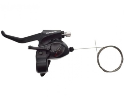 Maneta frana si schimbator fata 3 viteze, montaj stanga, Shimano STEF41-3R Cod:AWR2414 foto