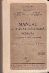 AS - A.ROSETTI, I.CRETU, J.BYCK - MANUAL DE LITERATURA SI LIMBA ROMANA, CLASA A 8-A
