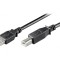 Cablu USB 2.0 A-B 5m Negru 480Mbps