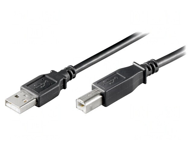 Cablu USB 2.0 A-B 5m Negru 480Mbps