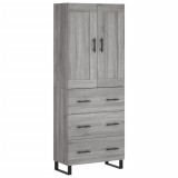 Cumpara ieftin Dulap inalt, gri sonoma, 69,5x34x180 cm, lemn compozit
