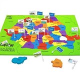Puzzle 42 piese - Harta Romaniei - Spuma | Mapology