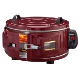 Cuptor Electric Rotund Floria 40L, 1300W, 250&deg;C, Pizza, Placinte, Camping, Emailat, Tava Rotunda, 2 Trepte Temperatura, Nou