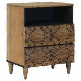 vidaXL Dulap pentru pat Maro 50 x 33 x 60 cm Lemn de mango solid 4018342