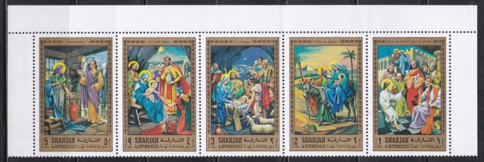 Sharjah 1970 - Viața lui Isus, Staif, MNH