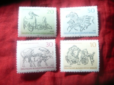 Serie Berlin 1969 - Fauna ZOO , 4 valori foto