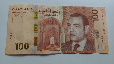 Maroc - 100 dirhams - 2023 foto