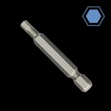Bit cheie hexagonală 6mm Cheie hexagonală 1/4 din Oțel S2 pentru Lucrări Precise de la