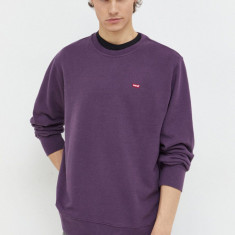 Levi's bluza barbati, culoarea violet, neted