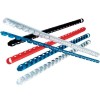 Set 100 inele din plastic pentru indosariere diametru 6 mm - Albastru
