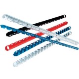 Inele din plastic pentru indosariere diametru 14 mm, set 100 bucati - Negru