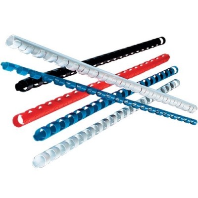 Set 100 inele din plastic pentru indosariere diametru 6 mm - Albastru foto