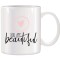 Cana alba personalizata You are Beautiful, INOVATIX&reg;. 330ml