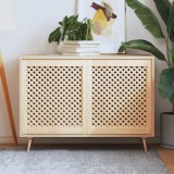 vidaXL Uși de dulap cu zăbrele 2 buc. 59,5x69 cm, lemn masiv de pin 372795