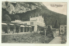 cp Baile Herculane : Casino - 1933, circulata, timbre foto