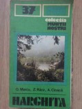 Harghita: Ghid Turistic Munții Noștri, O. Marcu, Z. Racz, A. Cioacă, 1986, Editura Sport-Turism, Geografie Rom&acirc;nia, Harta Lipsește