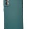 Husa silicon antisoc cu microfibra Samsung Galaxy S21 Verde Smarald