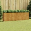 VidaXL Strat înălțat de grădină, 280x40x80 cm, oțel corten