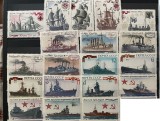 PC497 - U.R.S.S. / URSS 1971- 1974 Vapoare/ Nave militare, serie MNH, 19v