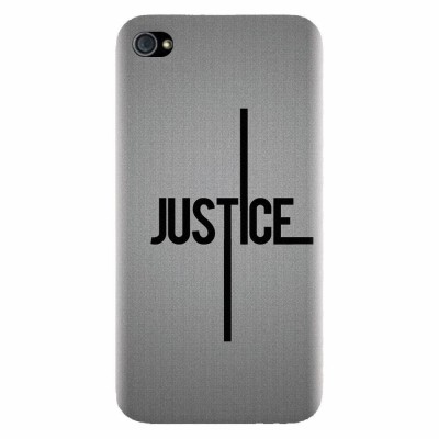 Husa silicon pentru Apple Iphone 4 / 4S, Amir Justice Minimalistic Nubheebuccus Text foto