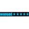 Sticker Electric LED Auto, Wanted, Culoare Albastru pentru Parbriz, Luneta, Geamuri Laterale AutoREY&reg;