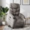 vidaXL Fotoliu rabatabil cu ridicare pe verticală, gri taupe, textil 3204604