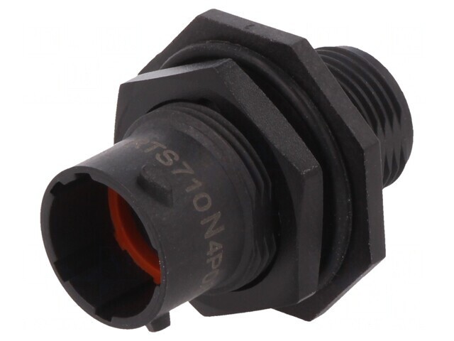 Conector Circular Soclu Panou cu Piuliță Frontală