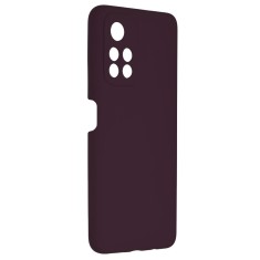 Husa soft edge compatibila cu xiaomi redmi note 11 / poco m4 pro, antiamprenta, interior microfibra, camera extra pro, plum violet