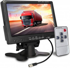 Monitor auto Lcd Led 7 Inch Cu Telecomanda foto