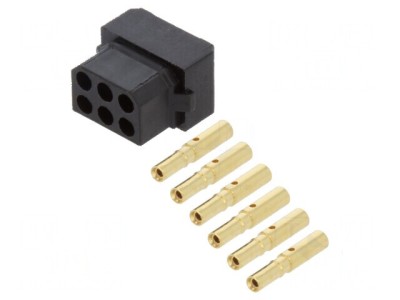 Conector cablu-cablu/PCB mufă mamă PIN 6 Datamate L-Tek 800V foto