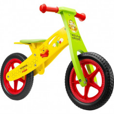 Bicicleta din lemn fara pedale Winnie the Pooh Seven SV9910, 12 inch, 2-6 ani foto