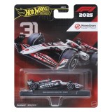Masinuta metalica Hot Wheels Premium Haas F1 Team 1:64 cu Real Riders