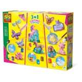 Cumpara ieftin Set creativ 3 in 1 - Mulaj si pictura, SES Creative