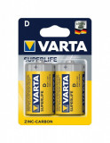 Baterie Varta SuperLife D R20 1,5V zinc carbon set 2 buc.