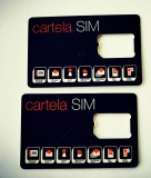 Set 2 bucăți cartelă telefonie mobila Orange fără sim PUK 88005365 / 76711736 policarbonat