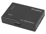 Switch HDMI 4 porturi 0,8m LANBERG HDCP 2.2 HDMI 2.0 negru