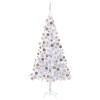 Brad de Craciun pre-iluminat cu set globuri, 210 cm, 910 ramuri