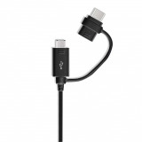Cumpara ieftin Samsung Cablu de incarcare (EP-DG950DBEGWW) USB to Micro-USB, Type-C, 1.5m Negru (Bulk Packing)