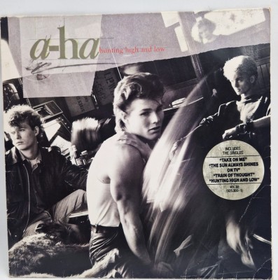 a-ha &amp;ndash; Hunting High And Low VG+ / VG+ vinil LP disc Warner Europa 1985 pop rock synth pop foto