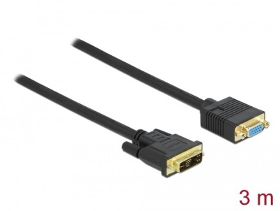 Cablu Monitor DVI-VGA 3metri foto