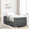 VidaXL Cadru de pat Gri &icirc;nchis 80 x 200 cm țesătură 3399146