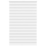 VidaXL Jaluzea tip zebra alb lățime țesătură 145,9 cm poliester