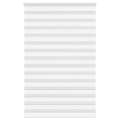 Jaluzea tip zebra alb lățime țesătură 145,9 cm poliester foto