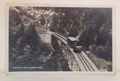 RIGIBAHN , ELVETIA , CAE FERATA MONTANA , CARTE POSTALA ILUSTRATA , 1927 foto