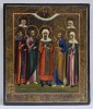 Icoana Scoala Rusa, Sapte Sfinti, Secol XIX