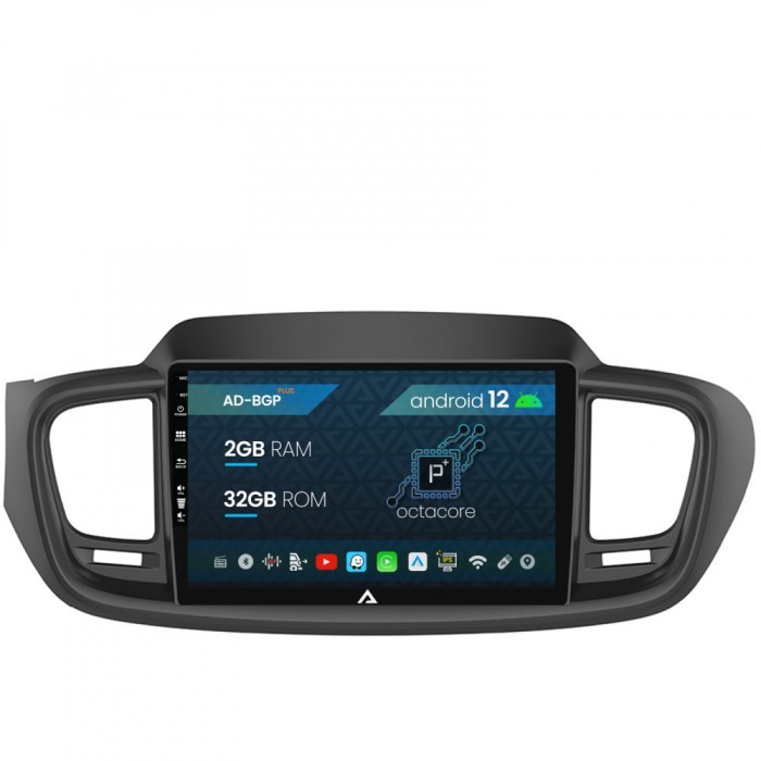 Navigatie Kia Sorento (2014+), Android 12, P-Octacore 2GB RAM + 32GB ROM, 10.1 Inch - AD-BGP10002+AD-BGRKIT184