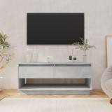 vidaXL Comodă TV, gri beton, 102x41x44 cm, PAL