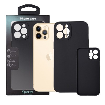 Husa Iphone 13 Pro Max Spacer, grosime 1.5mm, material flexibil TPU, negru &amp;quot;SPPC-AP-IP13PM-TPU&amp;quot; foto